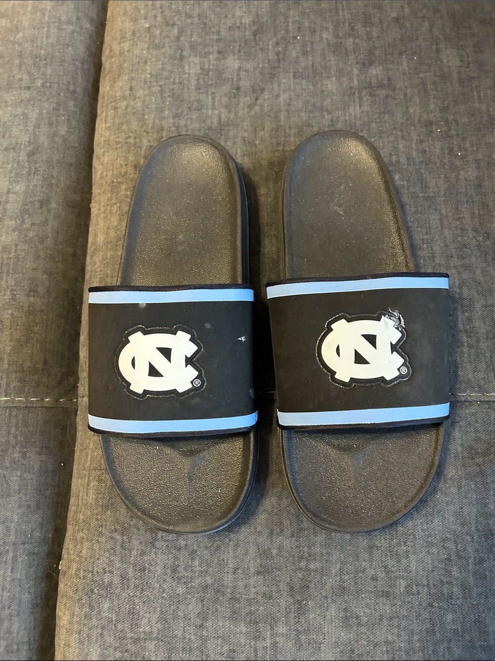 University of North Carolina Men’s Black & Carolina Blue Slide Sandals